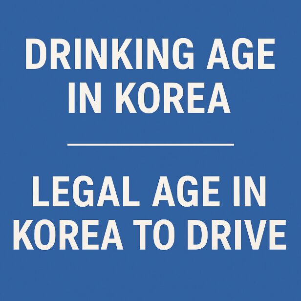 Drinking Age in Korea and Legal Driving Age Explained for Foreign Visitors