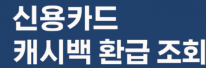 신용카드 캐시백