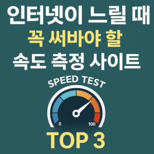 인터넷 속도 측정 사이트