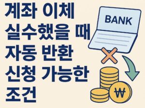 계좌 이체 실수