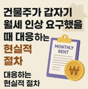 건물주 월세 인상