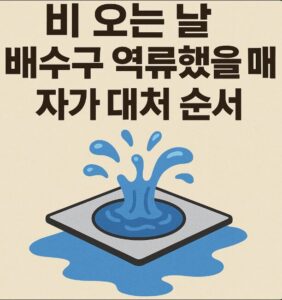 배수구 역류
