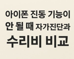 아이폰 진동 기능