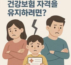 이혼 후 아이 건강보험
