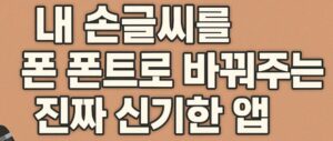 손글씨 폰트 앱