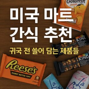 미국 간식 추천